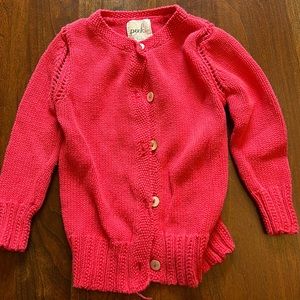 Peek coral colored 6-12m cardigan